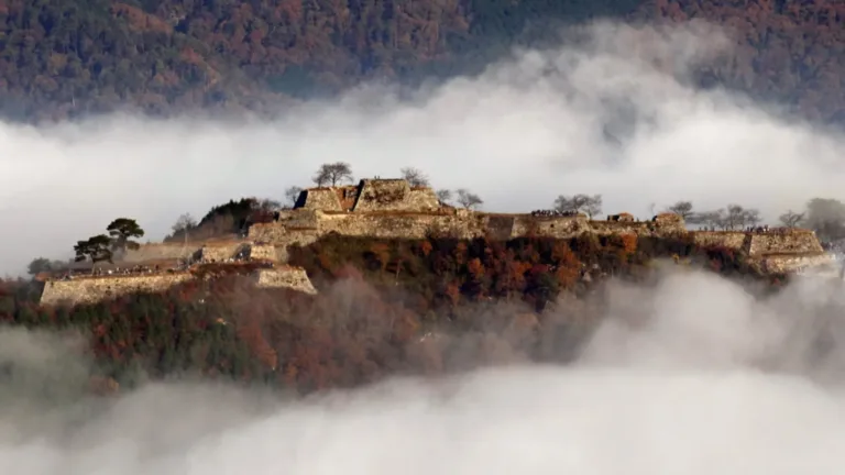 El Castillo de Takeda en Hyogo, Chugoku